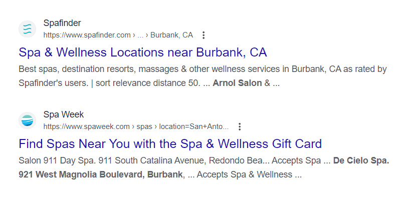 local landing page meta tags